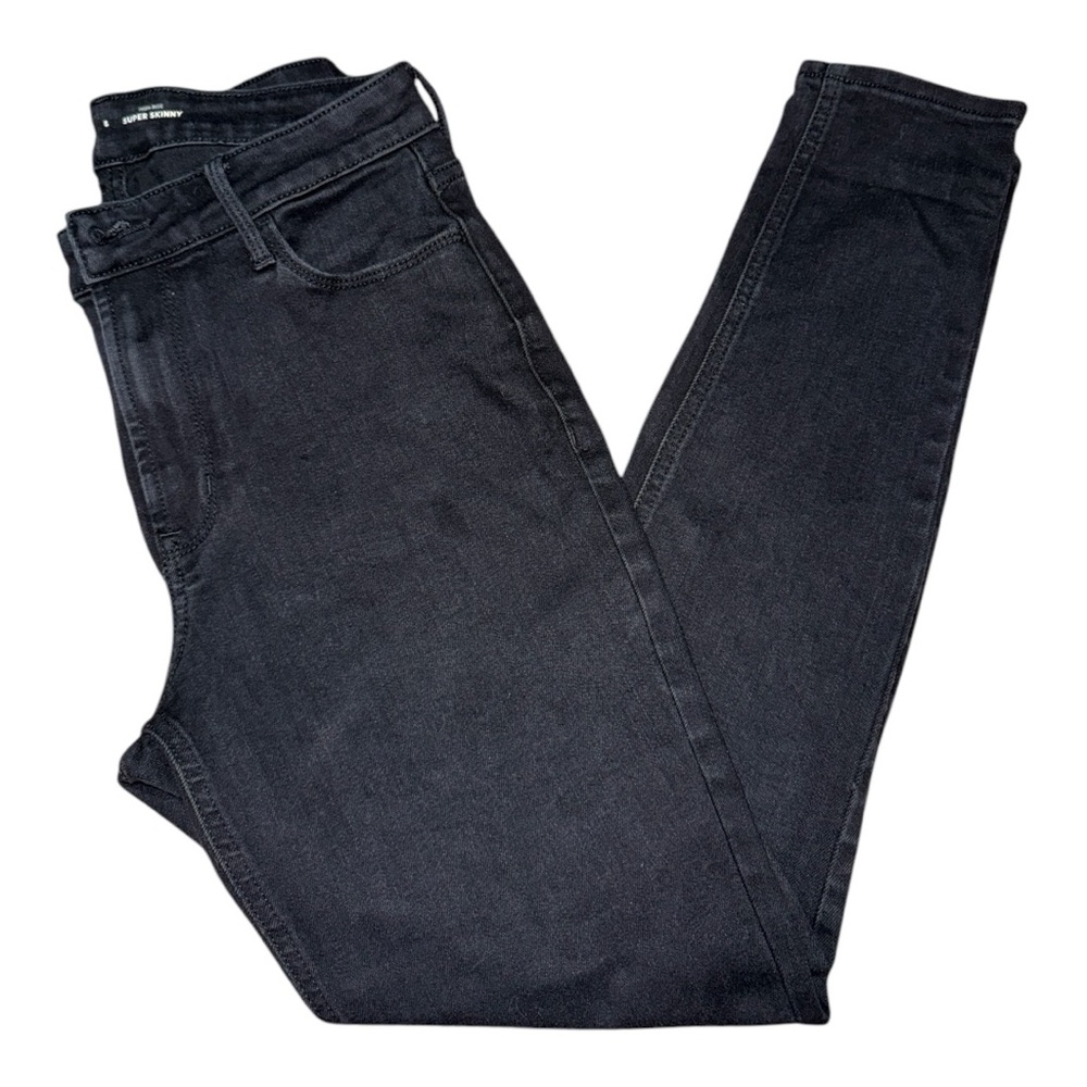 Women’s Old Navy Black High Rise Super Skinny - 8